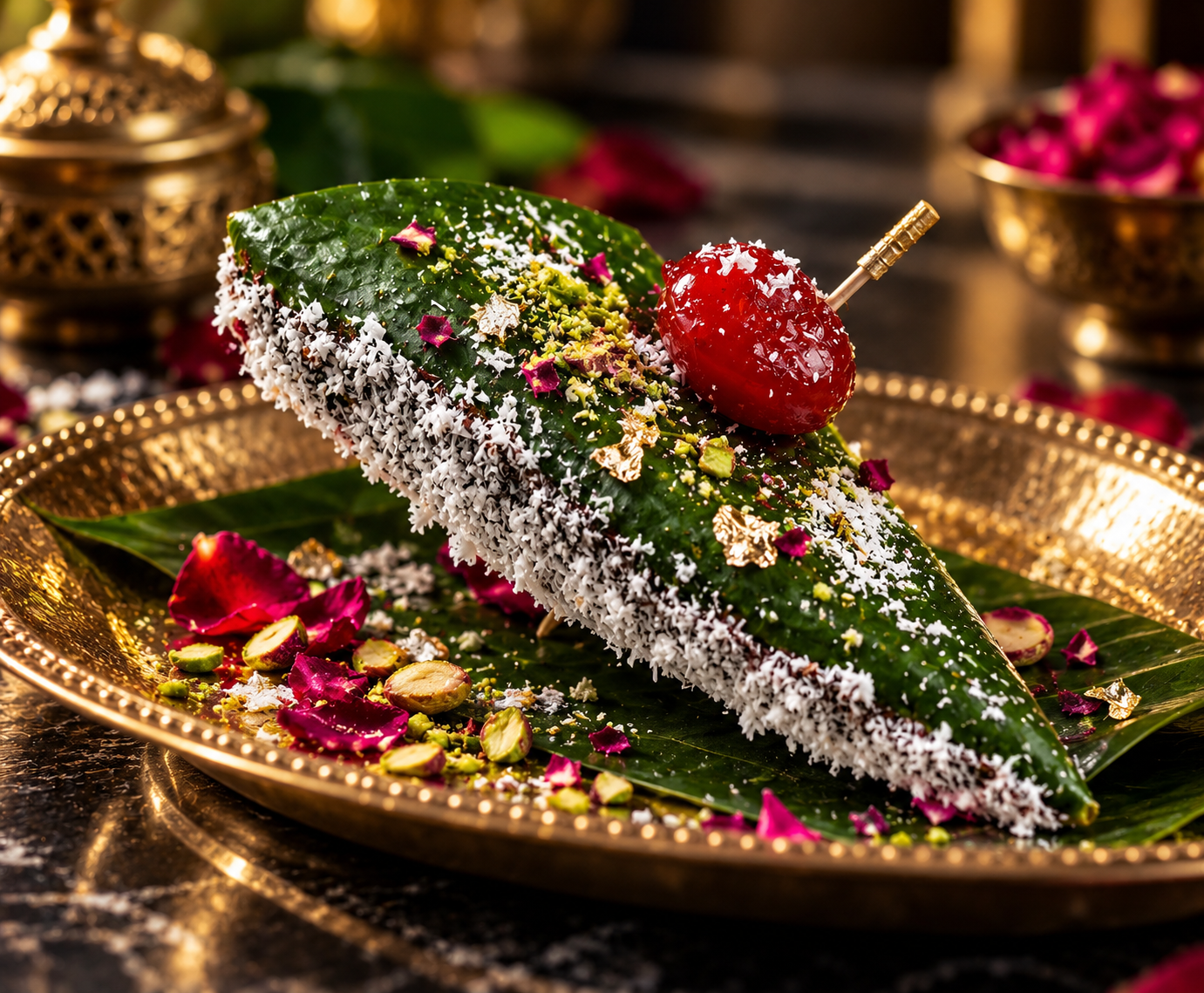 Scoops of Alphonso mango Paan